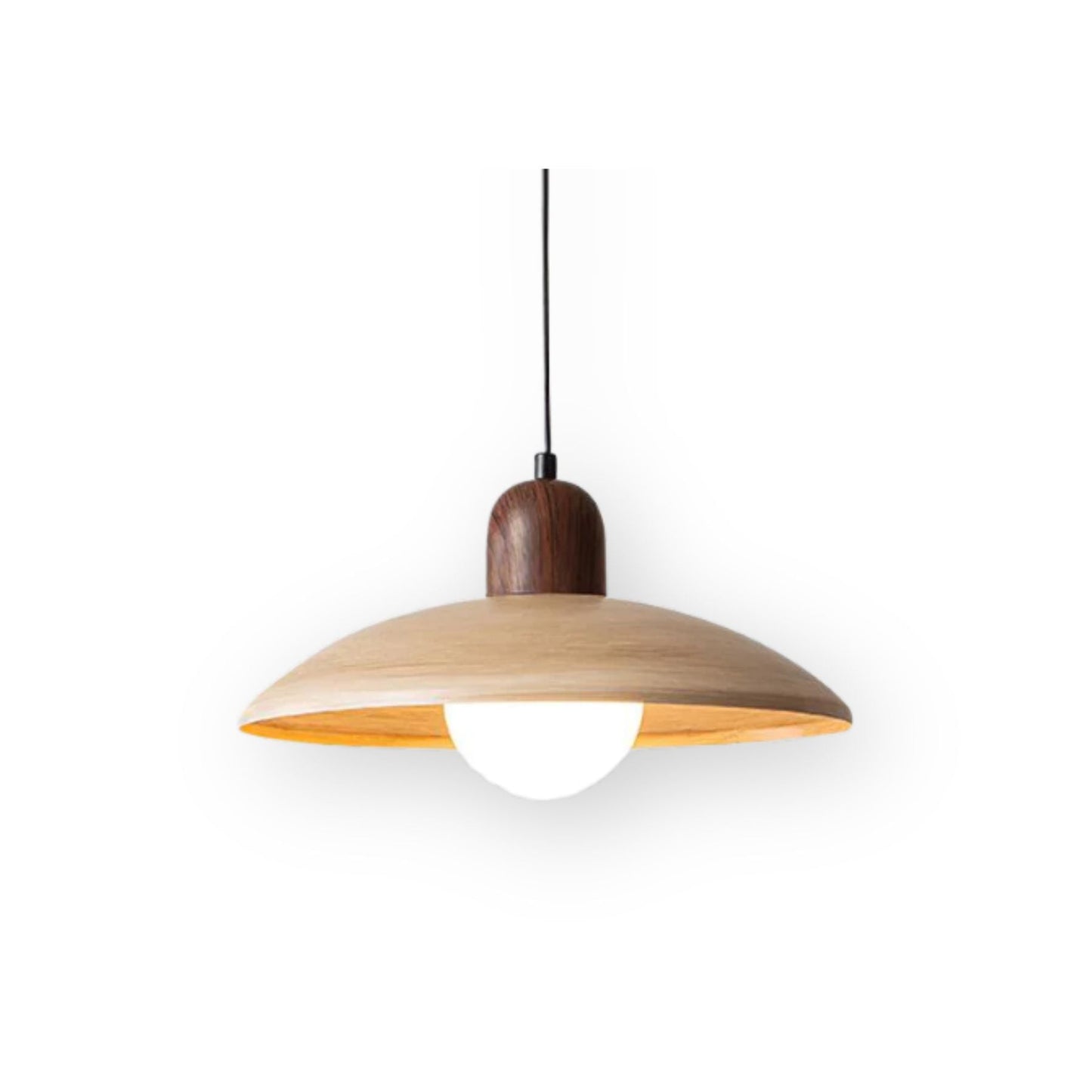Luminara | Stylish Modern Wood and Glass Pendant Light for Kitchen 1