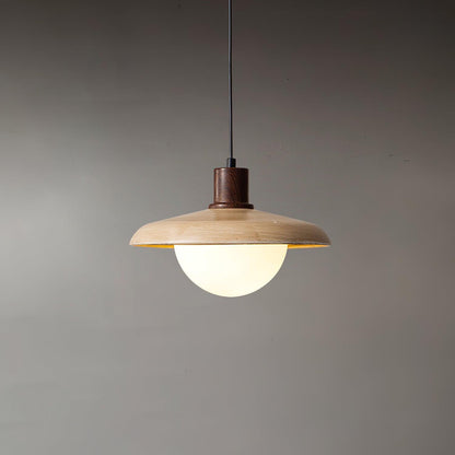 Luminara | Stylish Modern Wood and Glass Pendant Light for Kitchen 3