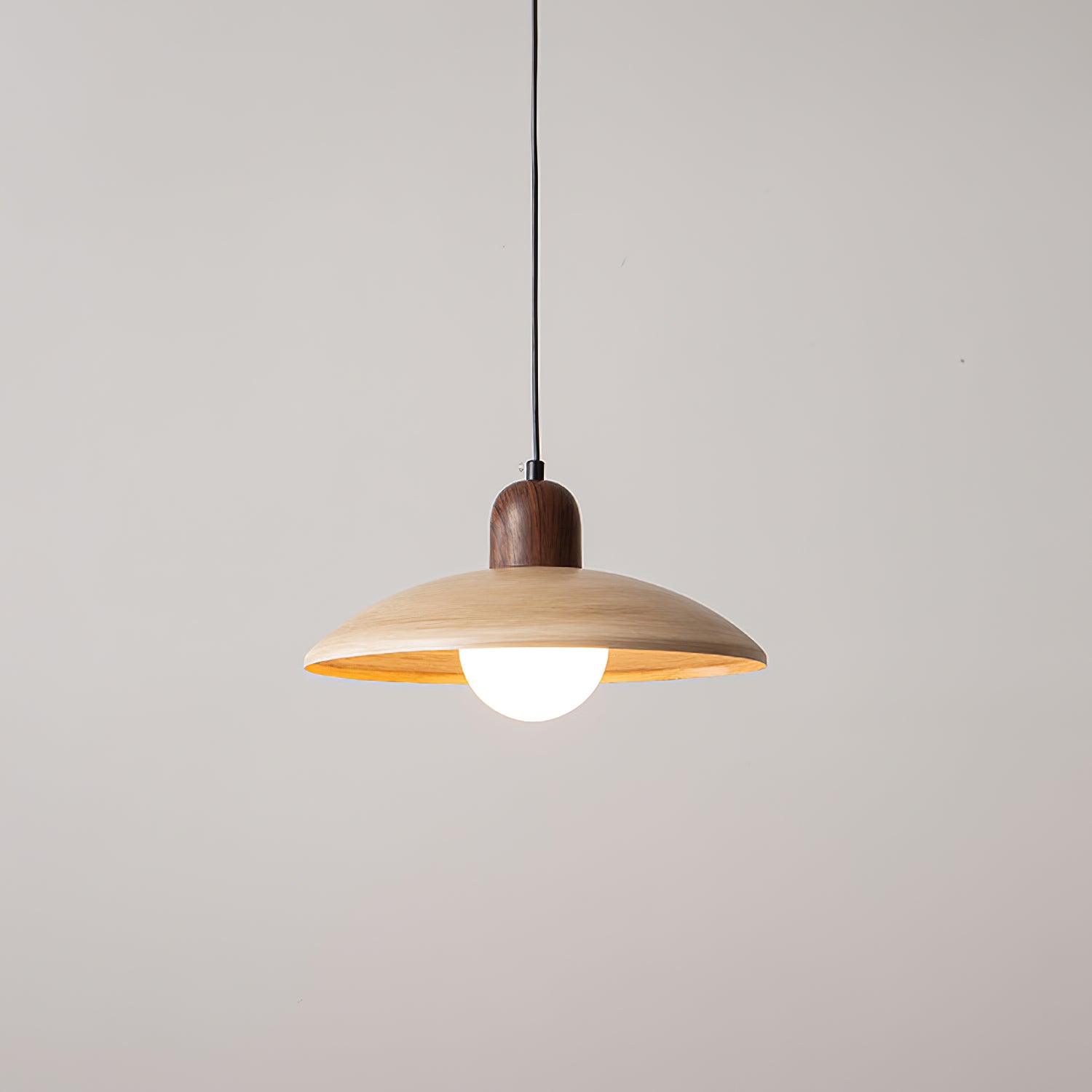 Luminara | Stylish Modern Wood and Glass Pendant Light for Kitchen 7