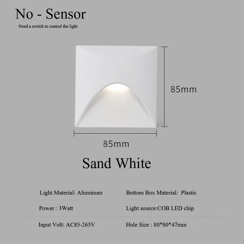 Luminara | Waterproof LED Outdoor Wall Step Light for Pathways 7