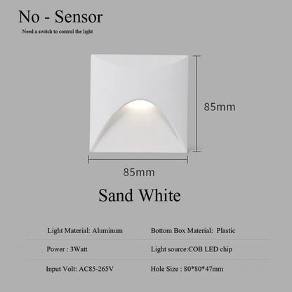 Luminara | Waterproof LED Outdoor Wall Step Light for Pathways 7