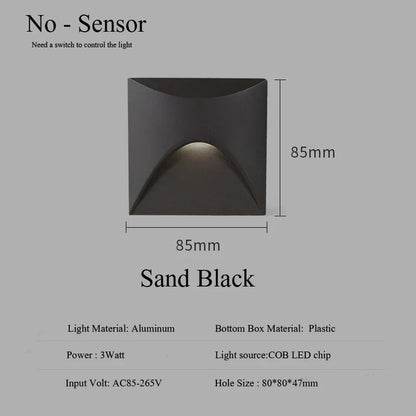 Luminara | Waterproof LED Outdoor Wall Step Light for Pathways 8