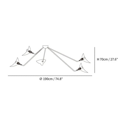 Luminex | Modern Adjustable Industrial LED Ceiling Light Fixture 6