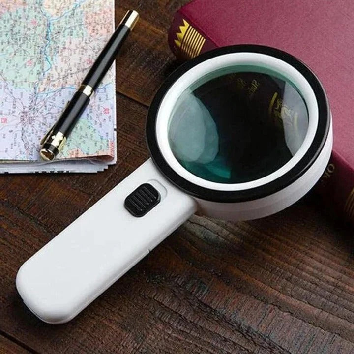 High Power 30X LED Magnifier with Bright Light - Lusomart