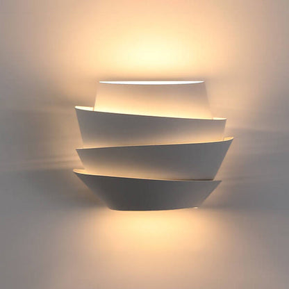 Rustic Tiered Metal Wall Lamp - Lusomart