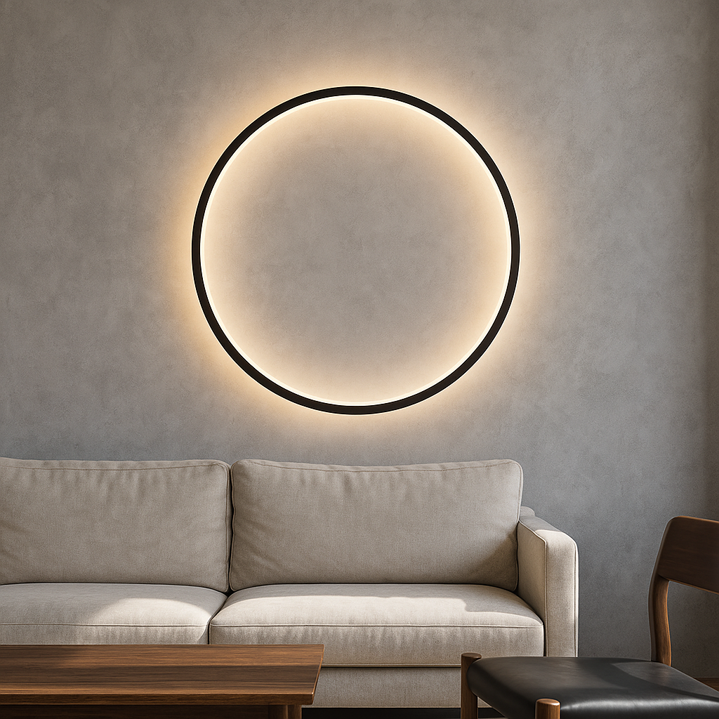 Contemporary Circular Wall Light for Elegant Home Decor - Lusomart