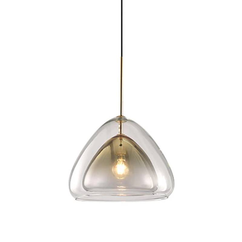 Stylish Clear Glass Hanging Light Ceiling Fixture