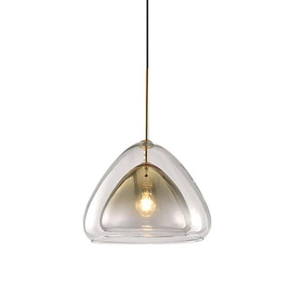 Stylish Clear Glass Hanging Light Ceiling Fixture