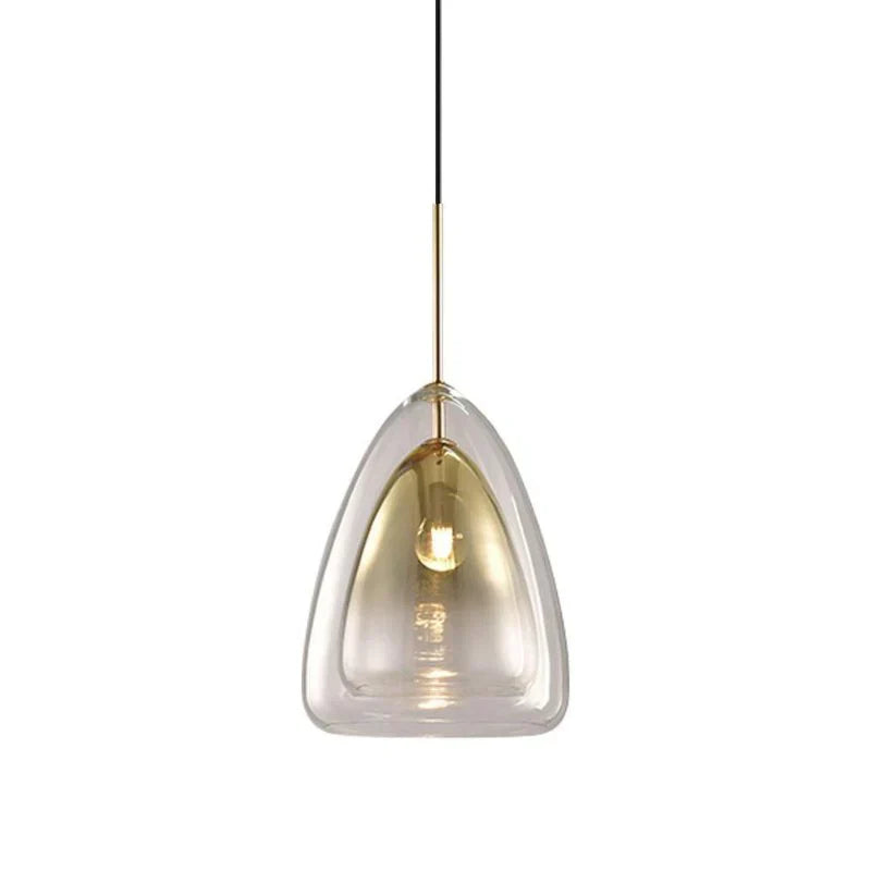 Stylish Clear Glass Hanging Light Ceiling Fixture