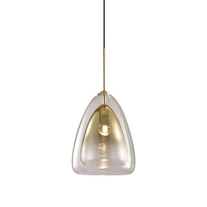 Stylish Clear Glass Hanging Light Ceiling Fixture