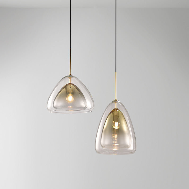 Stylish Clear Glass Hanging Light Ceiling Fixture