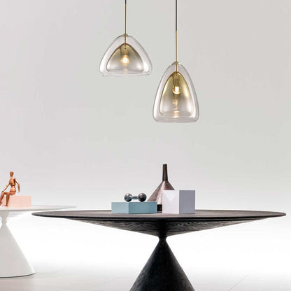 Stylish Clear Glass Hanging Light Ceiling Fixture
