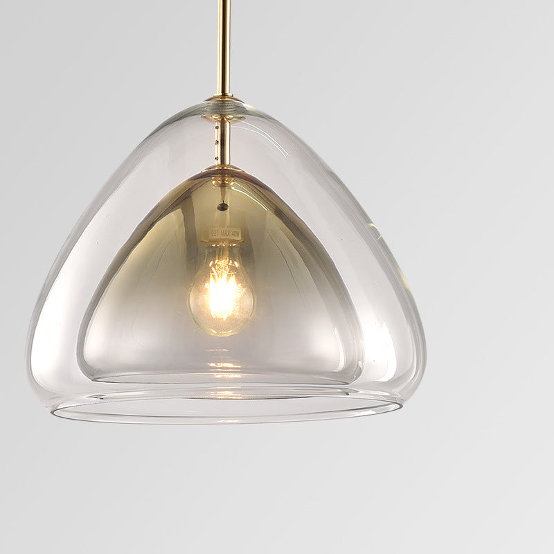 Stylish Clear Glass Hanging Light Ceiling Fixture
