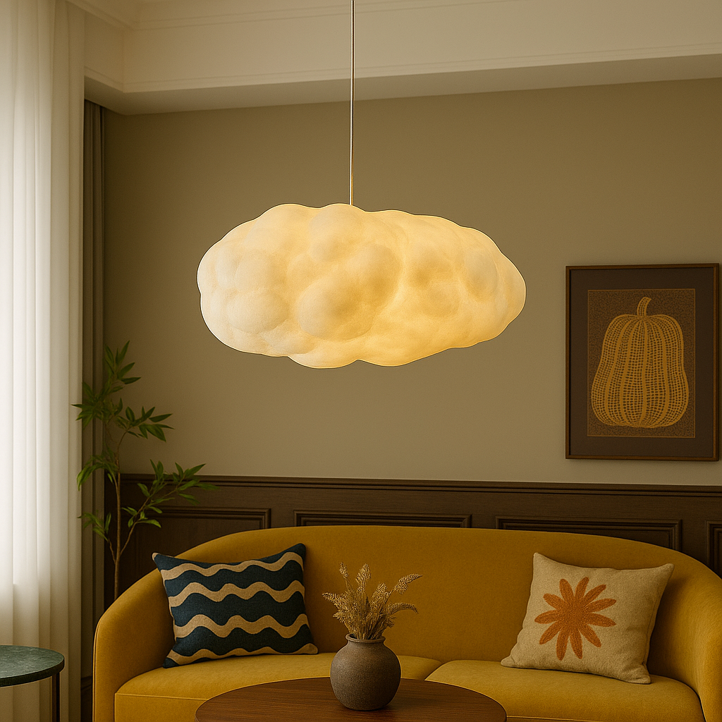 Warm White Cloud Pendant Light for Home Decor - Lusomart