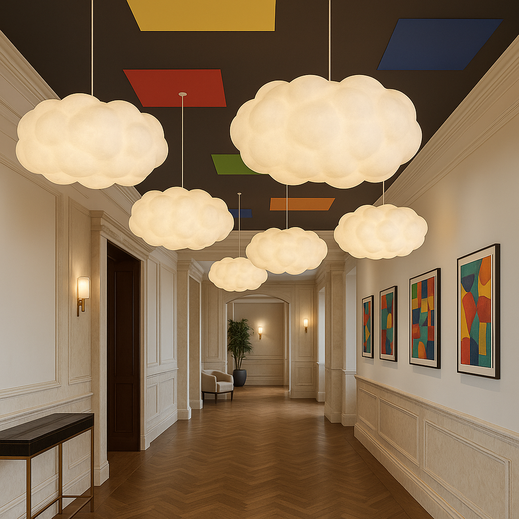 Lumorae | Cloud-Shaped Pendant Lamp with Soft Illumination 3