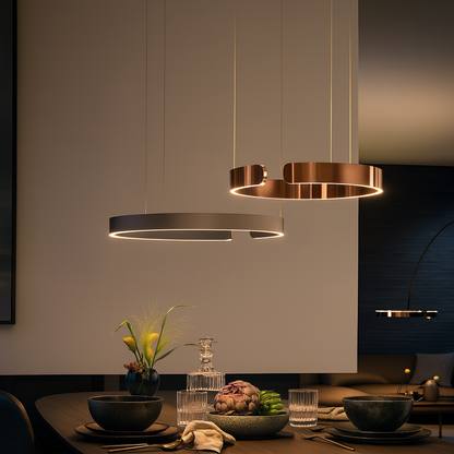 Elegant Circular Pendant Light with Simple Chic Design - Lusomart