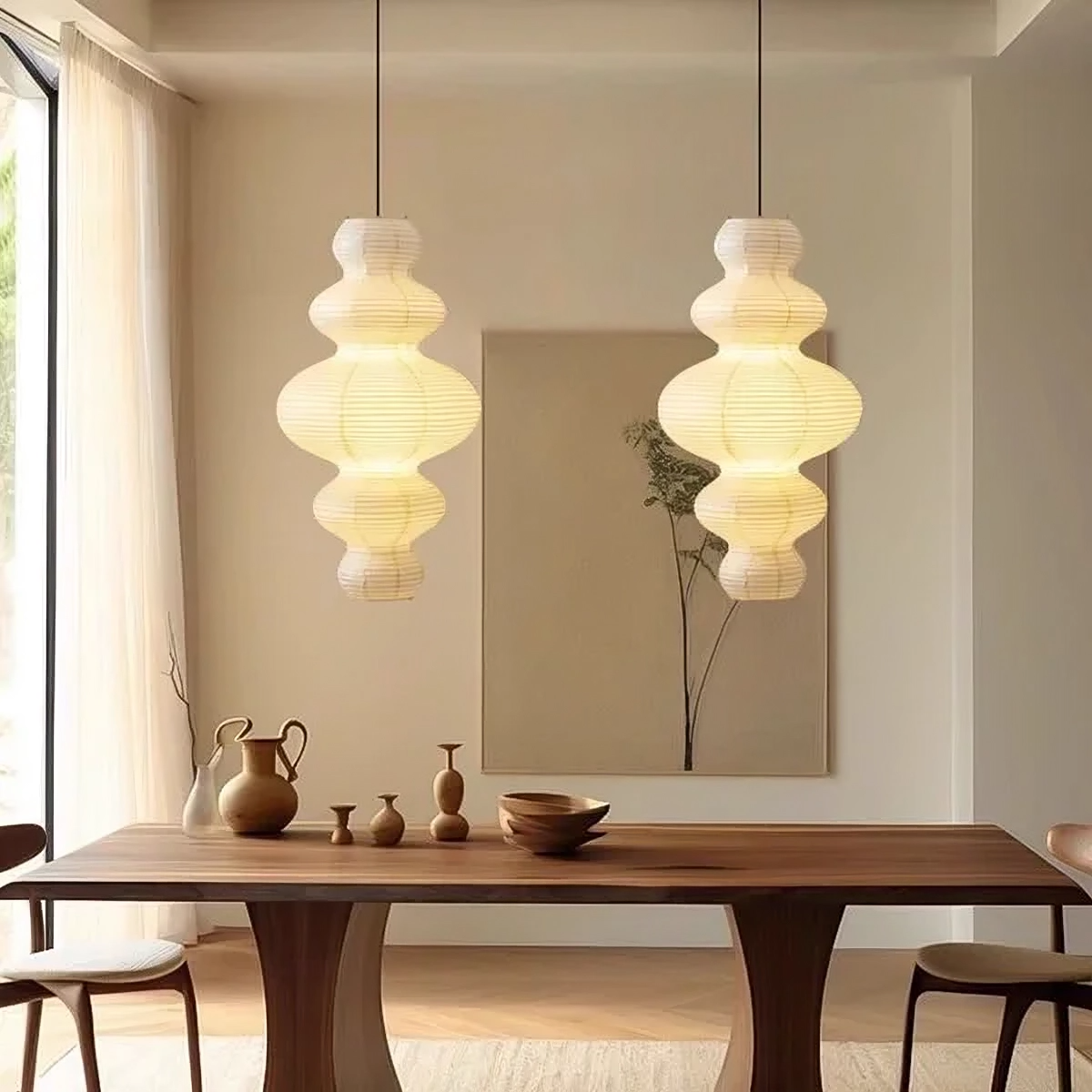 Lumory | Multi-layered Rice Paper Pendant Lamp for Home Living 2