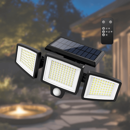Bright Outdoor Solar Motion Security Light - Lusomart