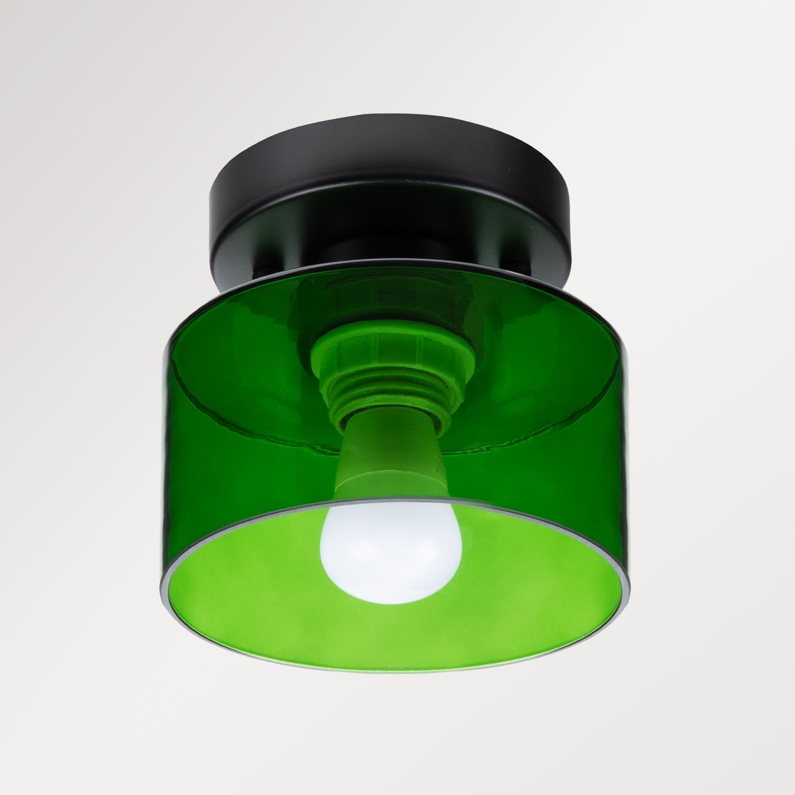 Lumosphere | Charming Retro Glass Flush Mount Ceiling Light Fixture 13