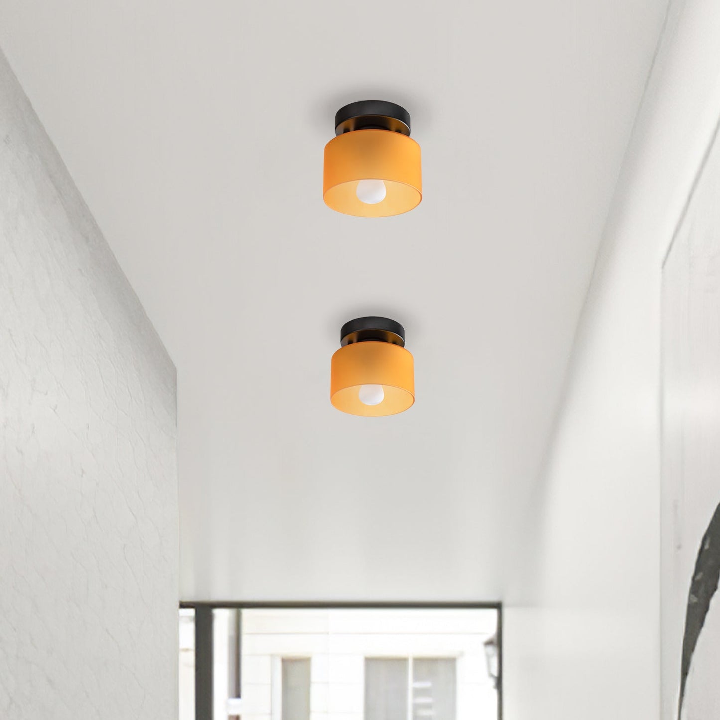 Lumosphere | Charming Retro Glass Flush Mount Ceiling Light Fixture 2