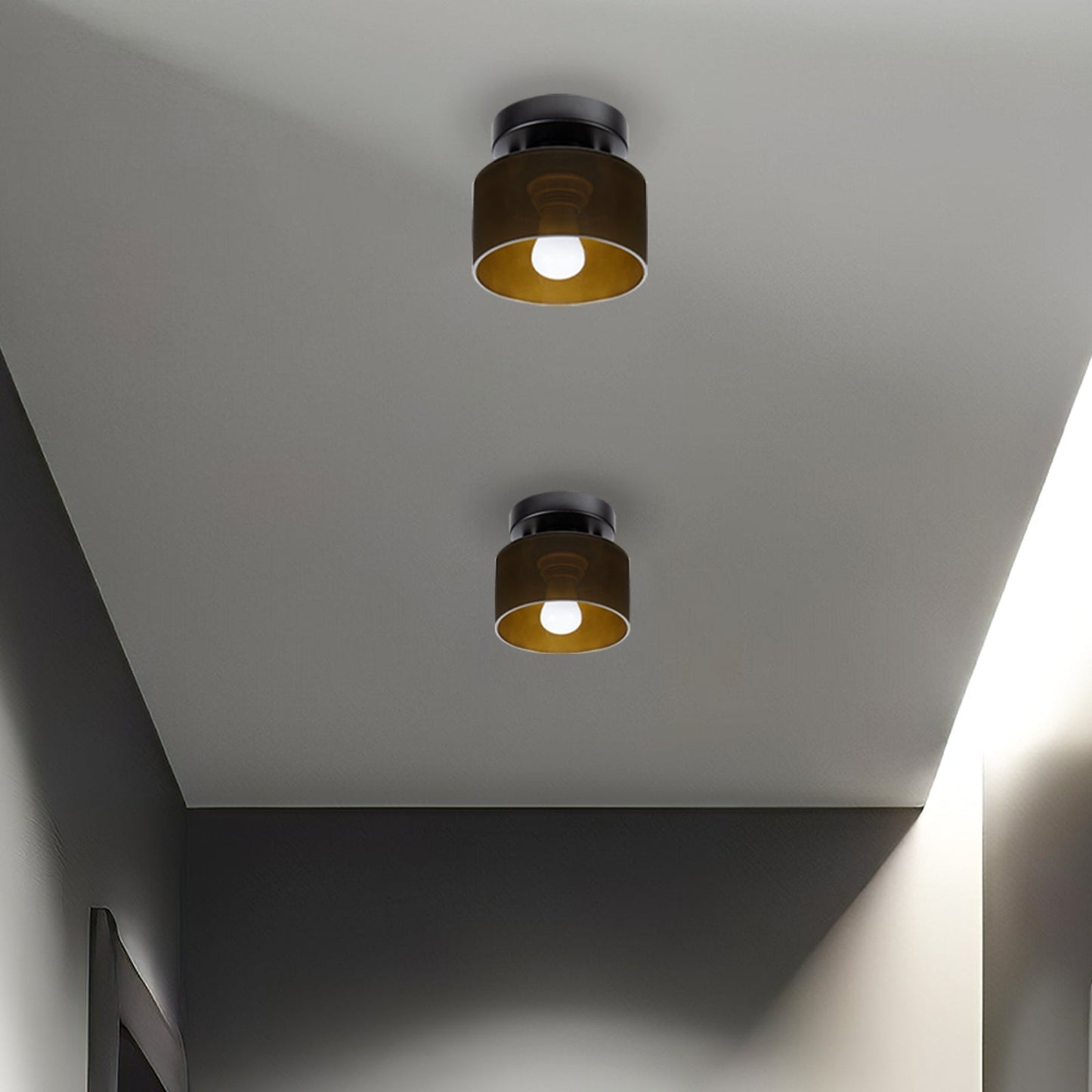 Lumosphere | Charming Retro Glass Flush Mount Ceiling Light Fixture 6