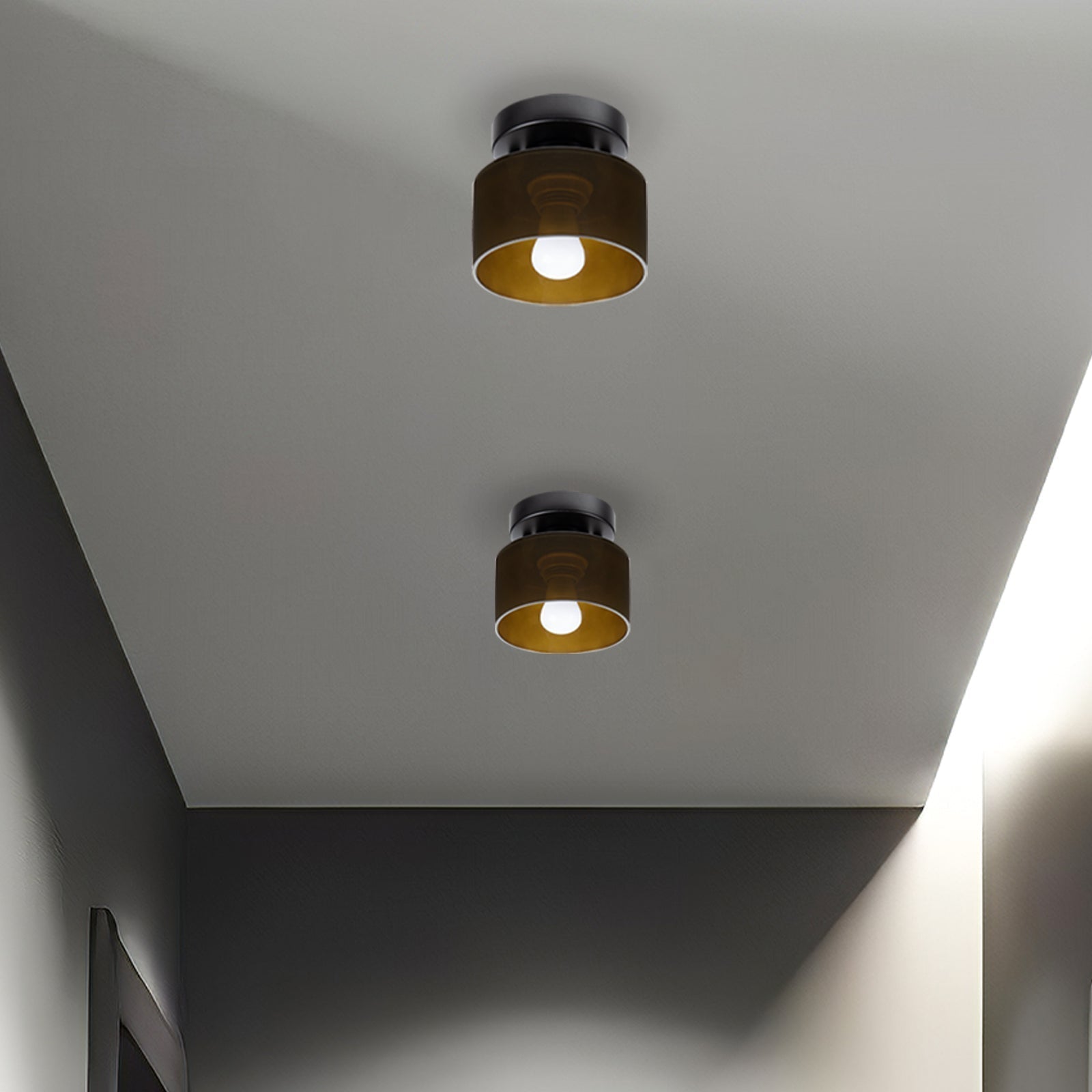 Lumosphere | Charming Retro Glass Flush Mount Ceiling Light Fixture 6