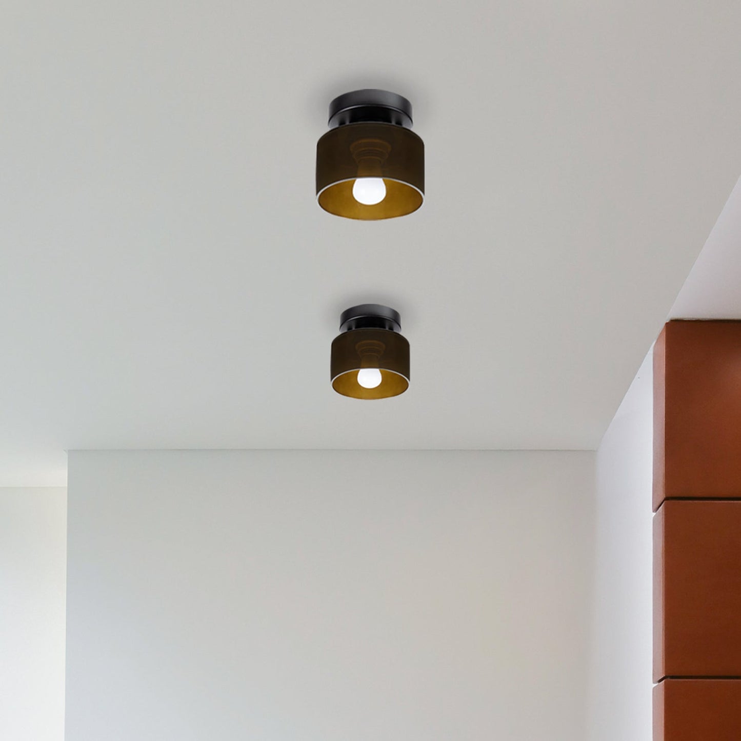 Lumosphere | Charming Retro Glass Flush Mount Ceiling Light Fixture 8