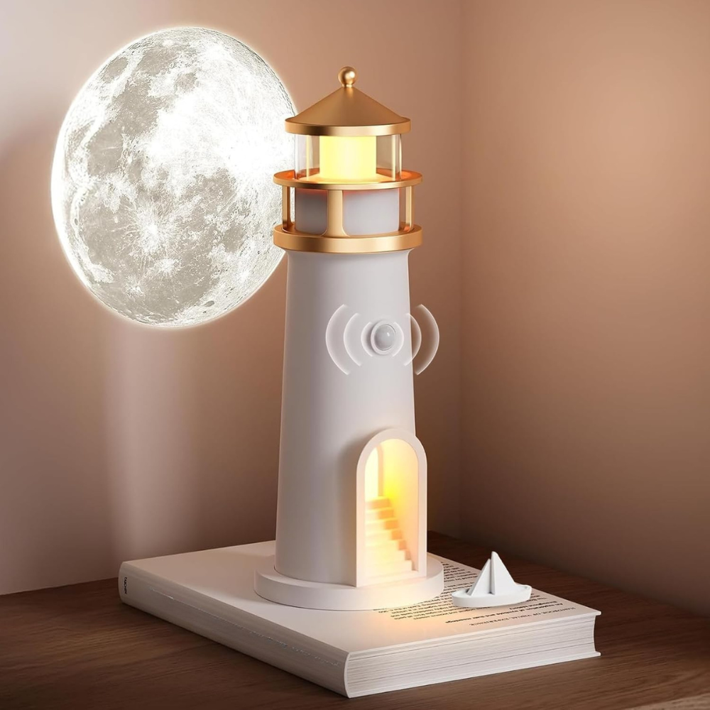 Calming LED Moon Night Light for Bedroom - Lusomart