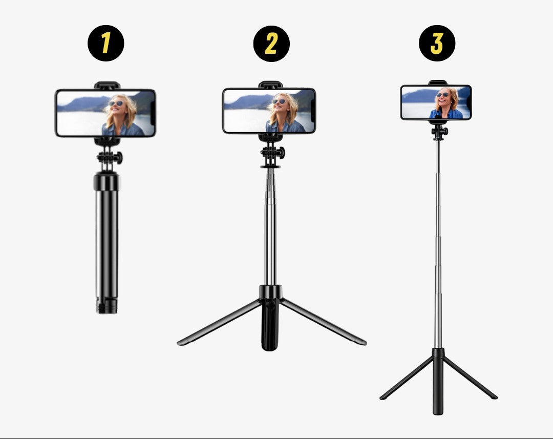 LunaFlex | Versatile Adjustable Selfie Stick Tripod for iPhone & Smartphones 2
