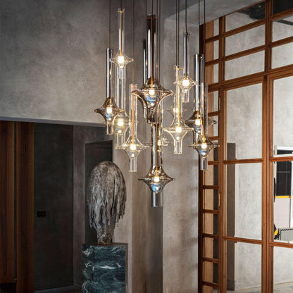 LunaGlass | Elegant Modern Adjustable LED Kitchen Pendant Lighting 5