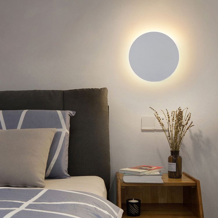 LunaLite – Modern Round Metal Wall Sconce for Bedrooms & Living Spaces 6