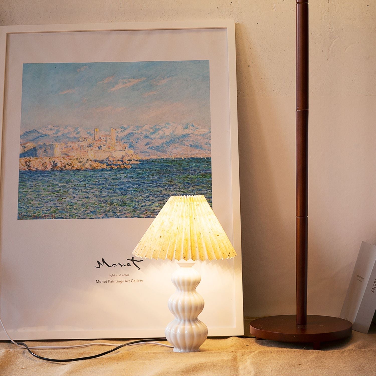 LunaRadiance - Table Lamp with Pleated Aesthetic and Cozy Glow 3