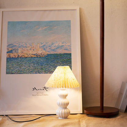 LunaRadiance - Table Lamp with Pleated Aesthetic and Cozy Glow 3