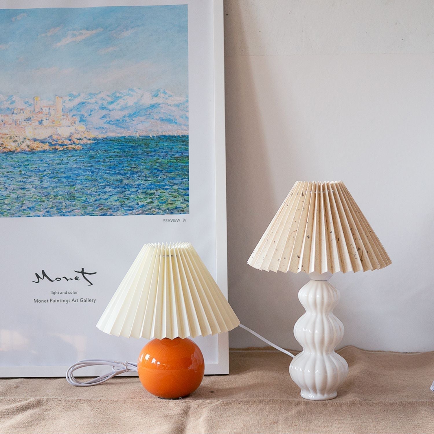 LunaRadiance - Table Lamp with Pleated Aesthetic and Cozy Glow 5