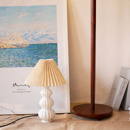 LunaRadiance - Table Lamp with Pleated Aesthetic and Cozy Glow 9