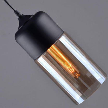 Metallic Glass Hanging Pendant Lamp