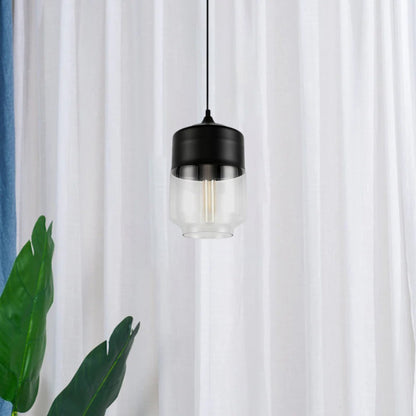 Metallic Glass Hanging Pendant Lamp