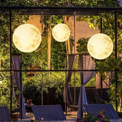 Round Outdoor Hanging Lantern Light