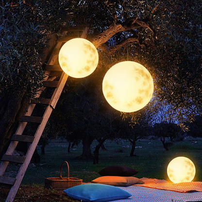 Round Outdoor Hanging Lantern Light