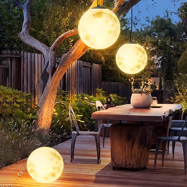 Round Outdoor Hanging Lantern Light