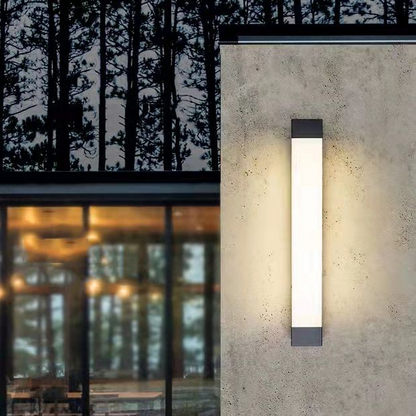 Contemporary Outdoor Slim LED Wall Lamp