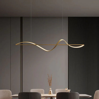Sleek Modern Linear LED Hanging Light