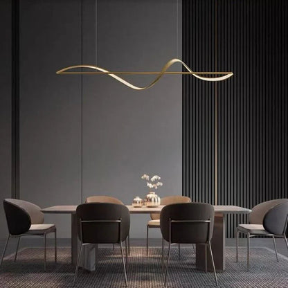 Sleek Modern Linear LED Hanging Light