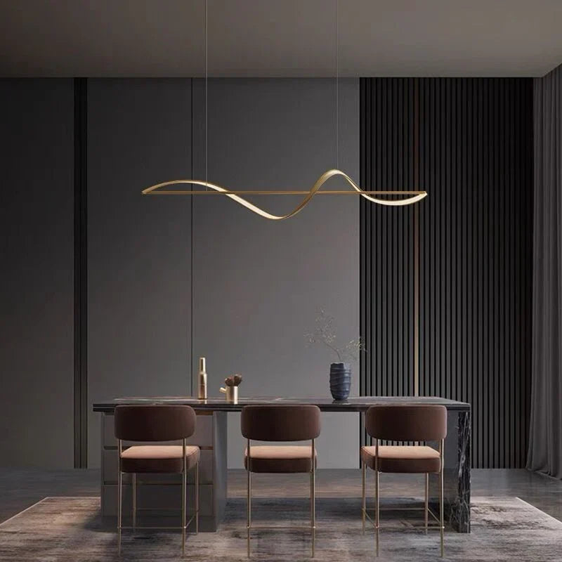 Sleek Modern Linear LED Hanging Light