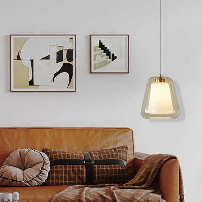 Modern Dual Glass Hanging Light