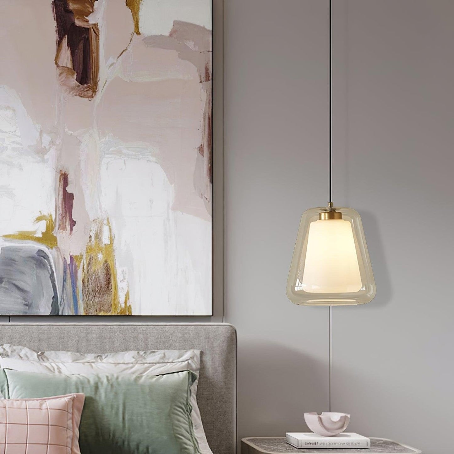 Modern Dual Glass Hanging Light
