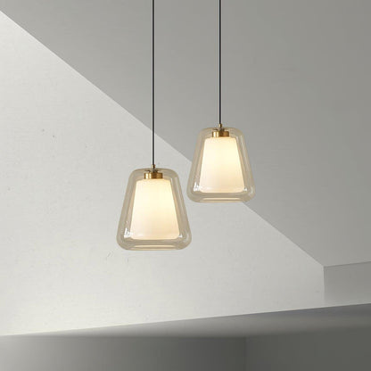 Modern Dual Glass Hanging Light