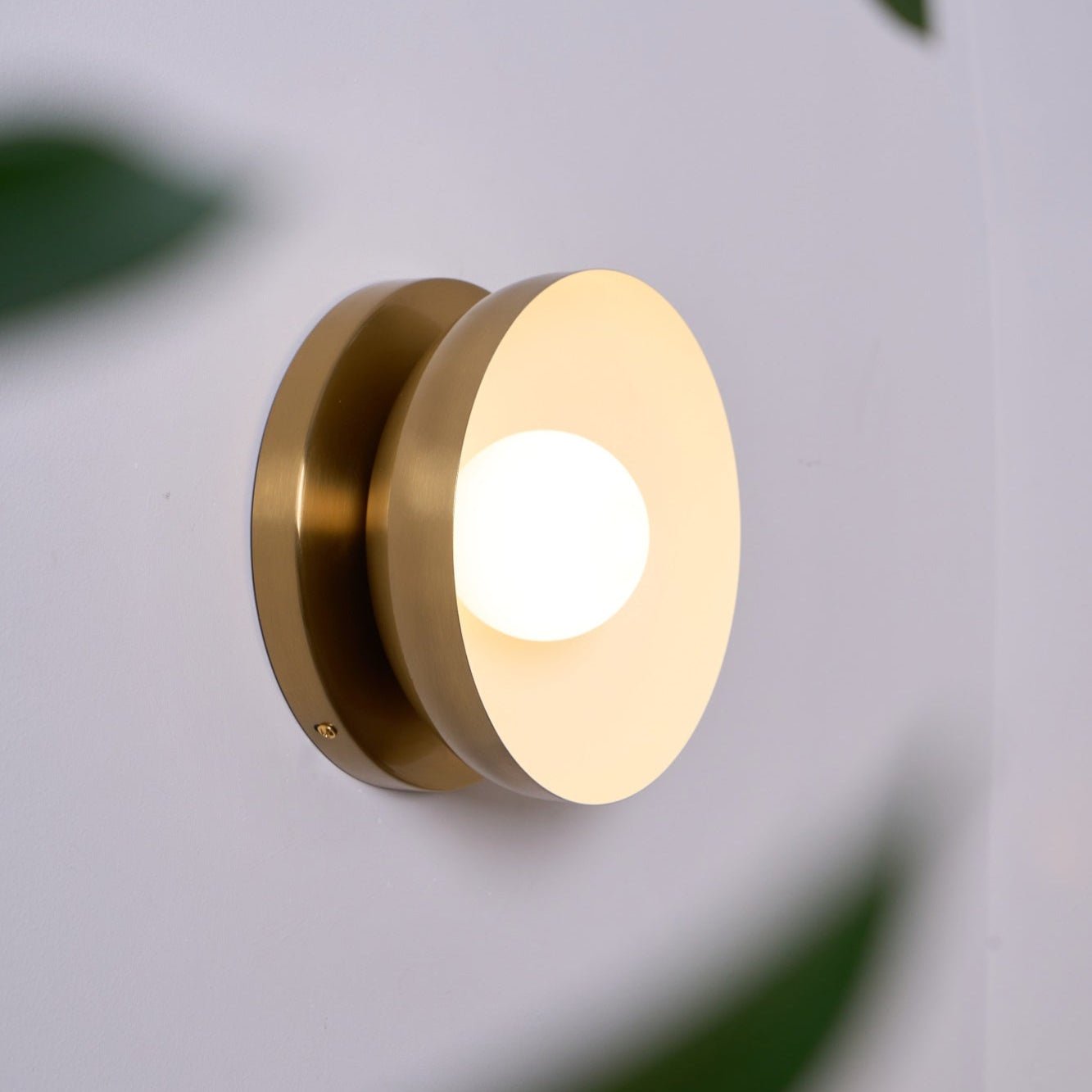 Lunara | Elegant Modern Brass and Glass Wall Sconce Light 3