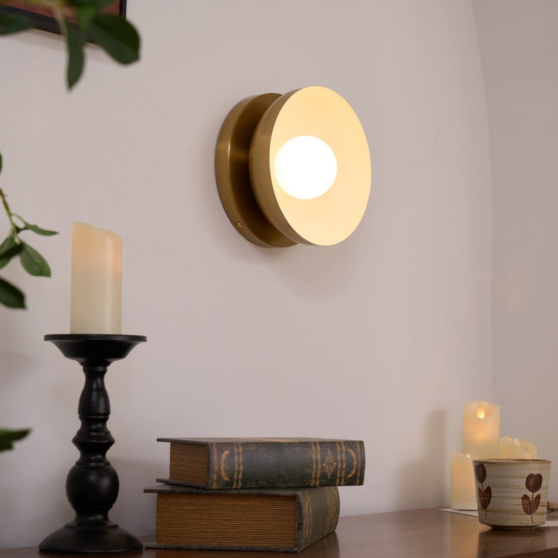 Lunara | Elegant Modern Brass and Glass Wall Sconce Light 5