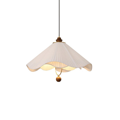 Lunara | Elegant Modern Fabric and Wood Kitchen Pendant Lighting 10
